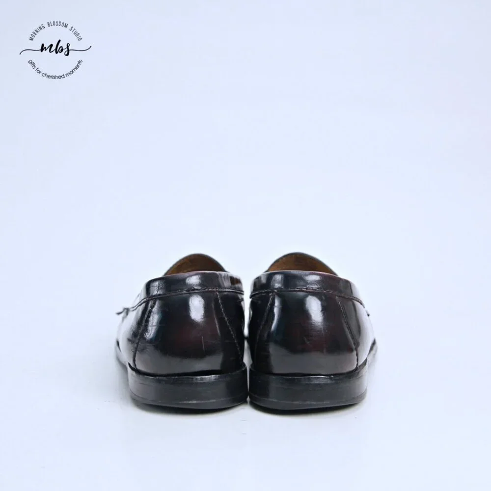 Cole Haan Pinch‎ Leather Tassel Loafer Burgundy Men 10